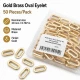 Oval Kuşgözü 2 cm Gold 50 Adet/Paket Pirinç - Modern ve estetik görünüm sunan dayanıklı aksesuar