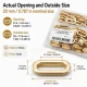 Oval Kuşgözü 2 cm Gold 50 Adet/Paket Pirinç - Modern ve estetik görünüm sunan dayanıklı aksesuar