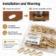 Oval Kuşgözü 2 cm Gold 50 Adet/Paket Pirinç - Modern ve estetik görünüm sunan dayanıklı aksesuar
