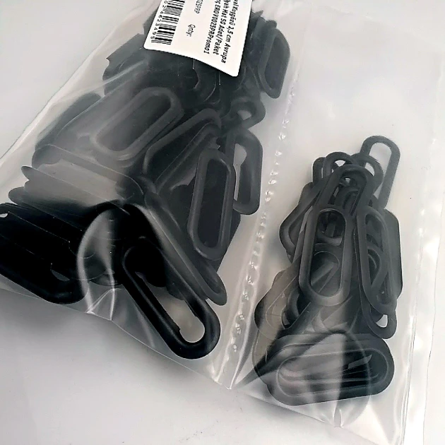 2,5 cm Siyah Mat Pirinç Oval Kuşgözü 50 Adet – EROV0025PRPKAO