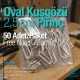 2,5 cm Free Nikel Gümüş Pirinç Oval Kuşgözü 50 Adet – EROV0025PRPKFN