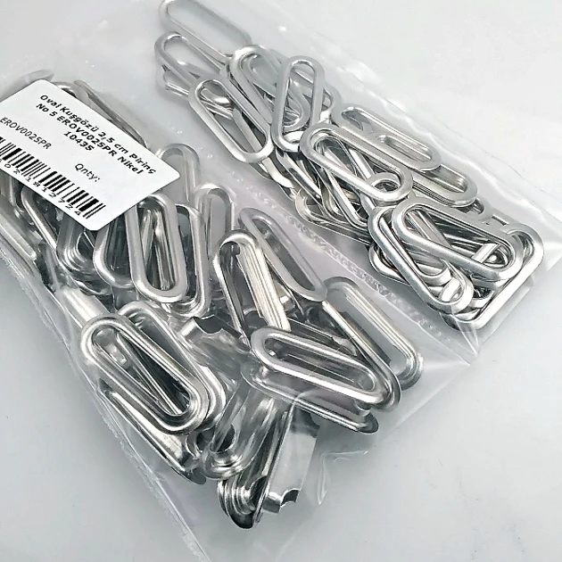 2,5 cm Free Nikel Gümüş Pirinç Oval Kuşgözü 50 Adet – EROV0025PRPKFN