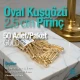 2,5 cm Gold Pirinç Oval Kuşgözü 50 Adet – EROV0025PRPKGLD