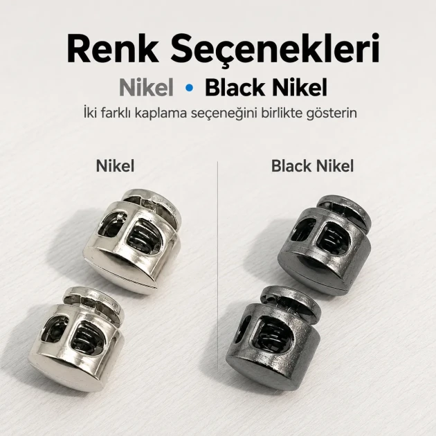 Double-Hole Mine-Style Plastic Cord Lock 4 mm / 0.16 in for sportswear and bags