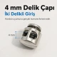 Double-Hole Mine-Style Plastic Cord Lock 4 mm / 0.16 in for sportswear and bags