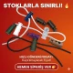 Plastik Stoper İki Delikli 4 mm Delik Çaplı 100 Adet/Paket Sade Model H004416Promo