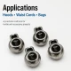 5.5 mm Single-Hole Plastic Cord Lock for Sweatshirt Strings and Drawstrings, Pack of 50