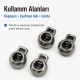 5.5 mm Single-Hole Plastic Cord Lock for Sweatshirt Strings and Drawstrings, Pack of 50