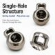 5.5 mm Single-Hole Plastic Cord Lock for Sweatshirt Strings and Drawstrings, Pack of 50