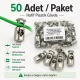 Tek Delikli Plastik Stoper 7 mm Kordon Girişli Üstten Basmalı 50 Adet H005010Promo - Plastik stoperler, kordon ve iplerin