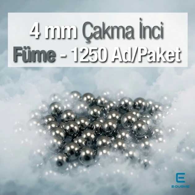 4 mm 0.16" Imitation Pearls Black Nickel Color (1250 pieces / Pack) INC0004BN