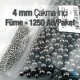 4 mm 0.16" Imitation Pearls Black Nickel Color (1250 pieces / Pack) INC0004BN