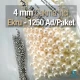4 mm 0.16" Imitation Pearls Cream Color (1250 pieces / Pack) INC0004CRM