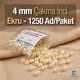 4 mm 0.16" Imitation Pearls Cream Color (1250 pieces / Pack) INC0004CRM