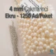 4 mm 0.16" Imitation Pearls Cream Color (1250 pieces / Pack) INC0004CRM