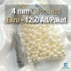 4 mm 0.16" Imitation Pearls Cream Color (1250 pieces / Pack) INC0004CRM