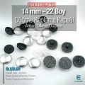 22 L - 14 mm Fabric Cover Button with Sew-Through Shank, 250 Pcs/Pack – KAP0022
