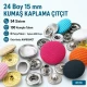 24L 15 mm fabric-covered snap fastener for jackets, coats, and accessories