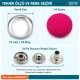 24L 15 mm fabric-covered snap fastener for jackets, coats, and accessories