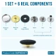 24L 15 mm fabric-covered snap fastener for jackets, coats, and accessories