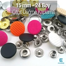 24 L 15 mm Fabric Cover Snap Button, 100 Pcs/Pack – KAP0024CT