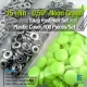 Snap Fastener 15 mm - 0,59" Set with Plastic Cover, 100 pieces/pack, Neon Green ERC0015PLNGreen