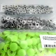 Snap Fastener 15 mm - 0,59" Set with Plastic Cover, 100 pieces/pack, Neon Green ERC0015PLNGreen