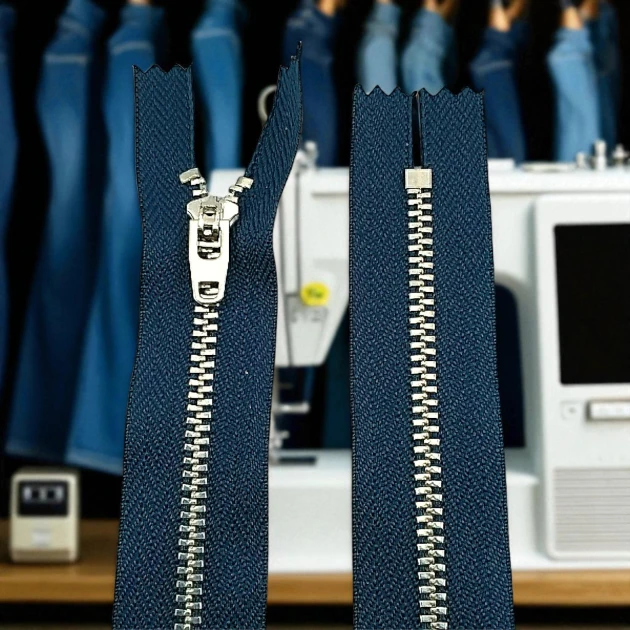 #4.5 7" Pant Zipper Metal Zipper Nickel ZPM0001PNT