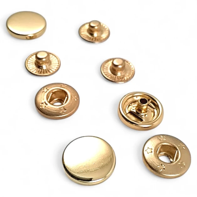 Snap Fasteners 12 mm 0,47" Special Coating Color - Snap Button 54 System SB 1877