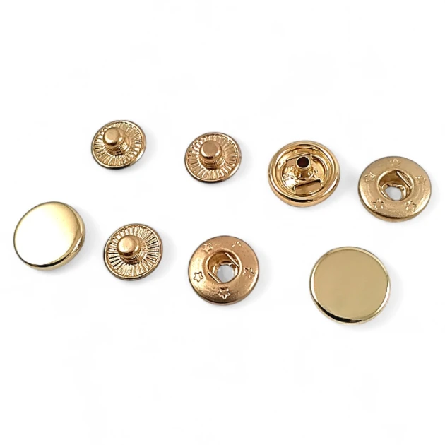 Snap Fasteners 12 mm 0,47" Special Coating Color - Snap Button 54 System SB 1877