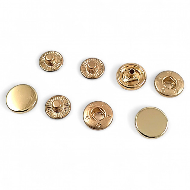 Snap Fasteners 12 mm 0,47" Special Coating Color - Snap Button 54 System SB 1877