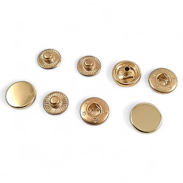 Snap Fasteners 12 mm 0,47" Special Coating Color - Snap Button 54 System SB 1877