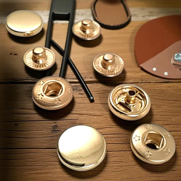 Snap Fasteners 12 mm 0,47" Special Coating Color - Snap Button 54 System SB 1877