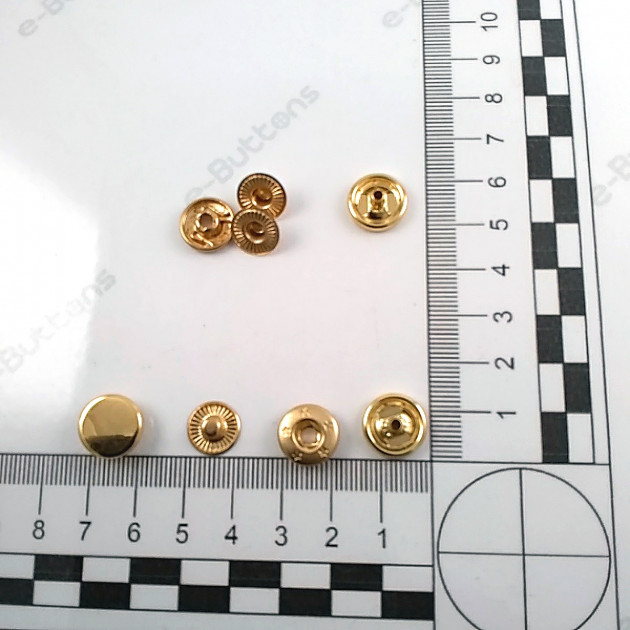 Snap Fasteners 12 mm 0,47" Special Coating Color - Snap Button 54 System SB 1877