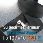 Waterproof Zipper Strip Zipper T10 TPU ZP00SERITT10TPU