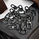 Keychain Hook 1,5 cm -0.6" Black Nickel Color Parrot Hook 50 Pieces / Pack A 546 PROMO1