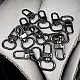 Keychain Hook 1,5 cm -0.6" Black Nickel Color Parrot Hook 50 Pieces / Pack A 546 PROMO1
