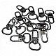 Keychain Hook 1,5 cm -0.6" Black Nickel Color Parrot Hook 50 Pieces / Pack A 546 PROMO1