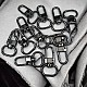 Keychain Hook 1,5 cm -0.6" Black Nickel Color Parrot Hook 50 Pieces / Pack A 546 PROMO1