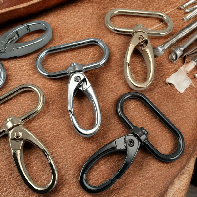 3 cm Akrep Kanca - Çanta Askı Kancası - Yaylı Döner Kanca Özel Kaplama Renk S1759