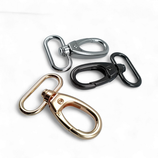 3 cm 1,18'' Bag Hanger Hook - Crab Hook - Spring Swivel Hook Special Plating Color S1910