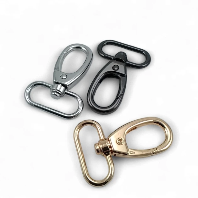 3 cm 1,18'' Bag Hanger Hook - Crab Hook - Spring Swivel Hook Special Plating Color S1910