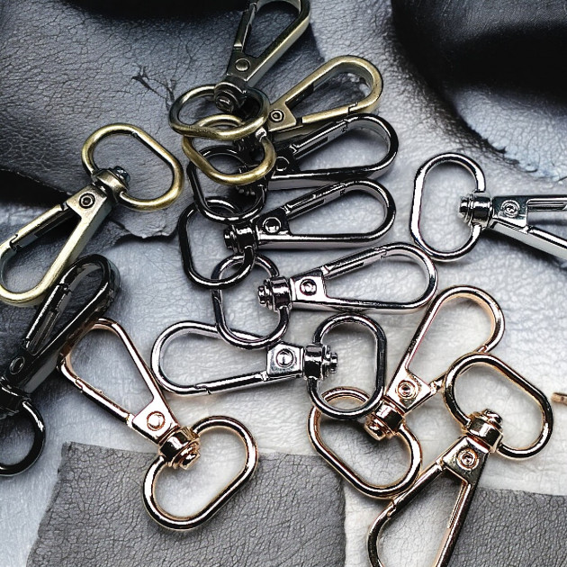 25 mm 0,98" Parrot Hook - Almond Hook - Spring Swivel Hook (100 Pieces/Pack) S24699