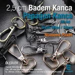 25 mm Papağan Kanca - Badem Kanca - Yaylı Döner Kanca (100 Adet/Paket) S24699
