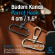 4 cm 1,6" Parrot Hook - Almond Hook - Spring Swivel Hook S25145
