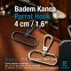 4 cm 1,6" Parrot Hook - Almond Hook - Spring Swivel Hook S25145