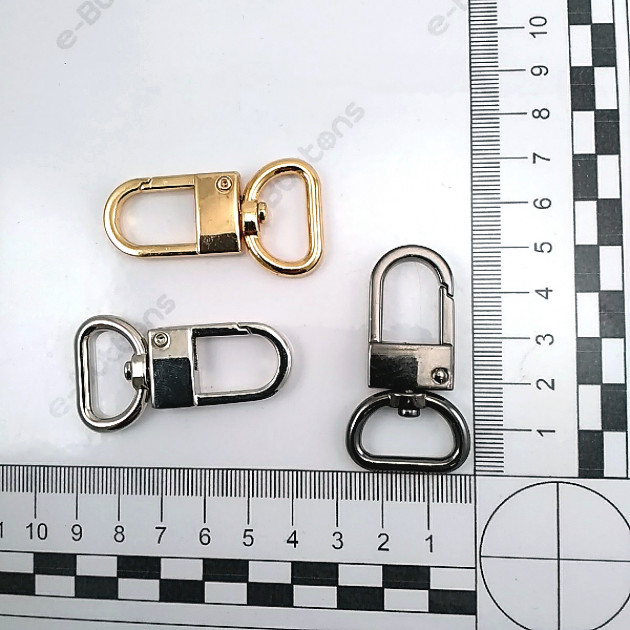 2 cm - 0,79" Spring Swivel Hook - Lock Hook Big Size Parrot Hook SB 10208