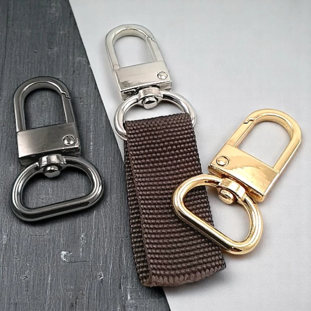 2 cm - 0,79" Spring Swivel Hook - Lock Hook Big Size Parrot Hook SB 10208