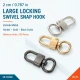 2 cm büyük boy kilitli papağan kanca zamak metal SB 10208, çanta aksesuarı