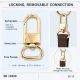 2 cm büyük boy kilitli papağan kanca zamak metal SB 10208, çanta aksesuarı